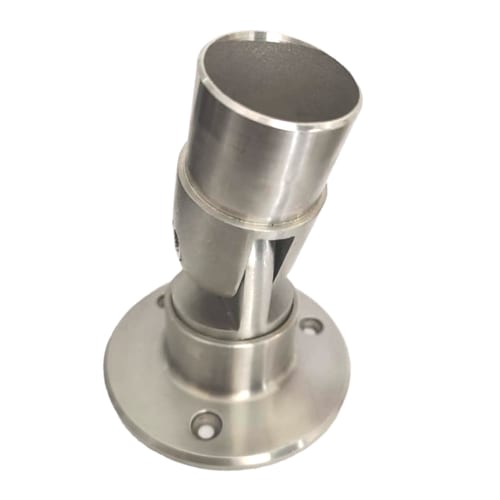 Anclaje orientable de 42,4 milímetros en acero inoxidable