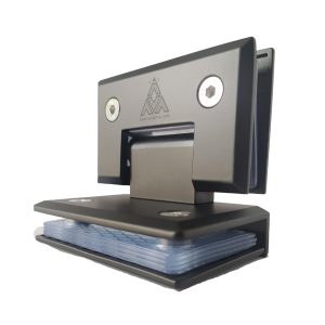 BISAGRA 90º VIDRIO/VIDRIO NEGRO MATE