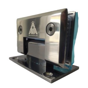 BISAGRA MURO/VIDRIO NEGRO CROMO