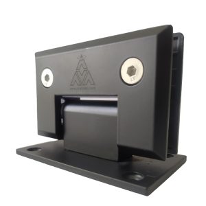 BISAGRA MURO/VIDRIO NEGRO MATE