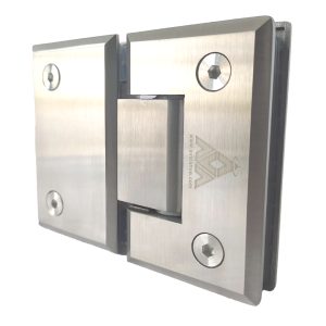 BISAGRA 180º VIDRIO/VIDRIO SATINADA