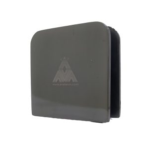 CLIP VIDRIO/PARED NEGRO CROMO P/BAÑO